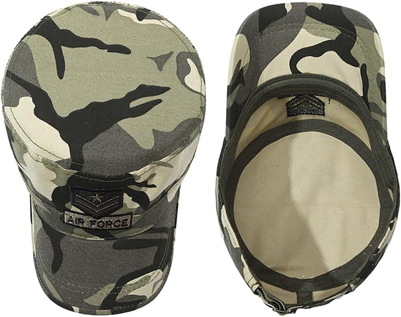 PTDTSHOU Cotton Military Caps for Men Women Unisex Flat Top Hat Adjustable Cadet Army Cap - Image 4